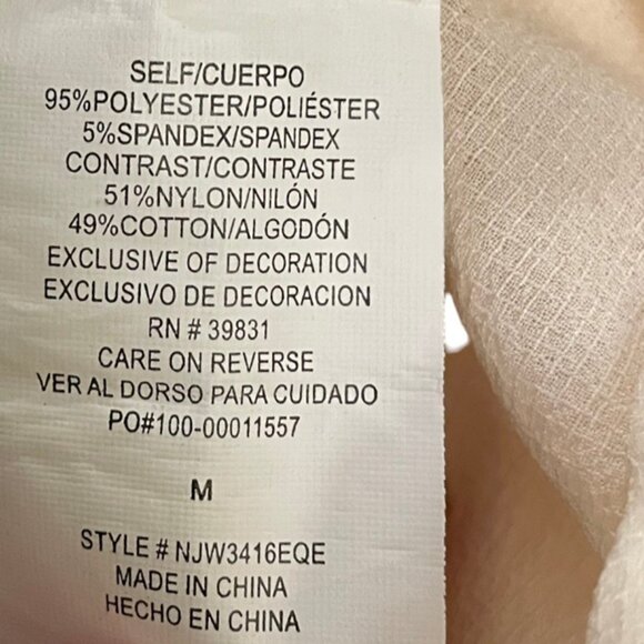 Creamy lace sheer top M - Picture 4 of 4